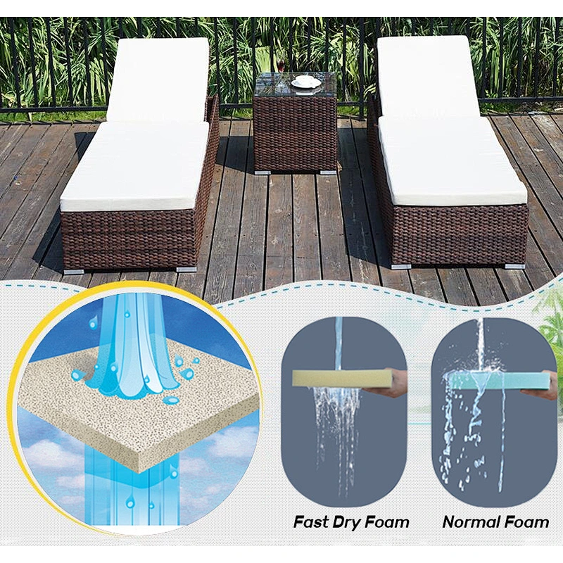 Dry fast foam sheet furniture outdoor foam mattress sponge mat quick dry foam for outdoor furniture sofa cushions