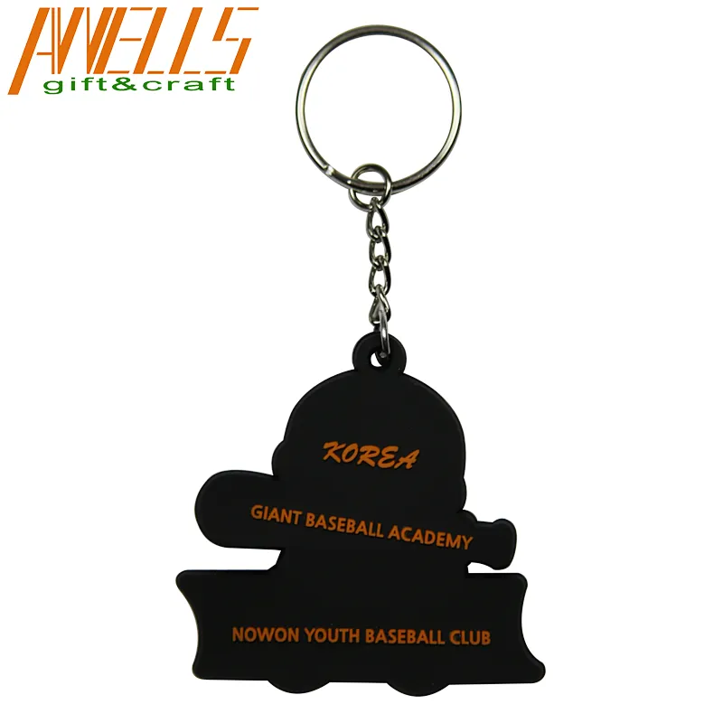 Custom Rubber 2D Soft Pvc Keychain,Plastic Customized Name Keychain Pvc Rubber Key Chain