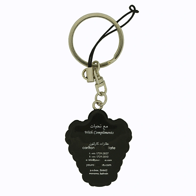 Custom 2D Logo Keychain Soft PVC Rubber Plastic Keychain