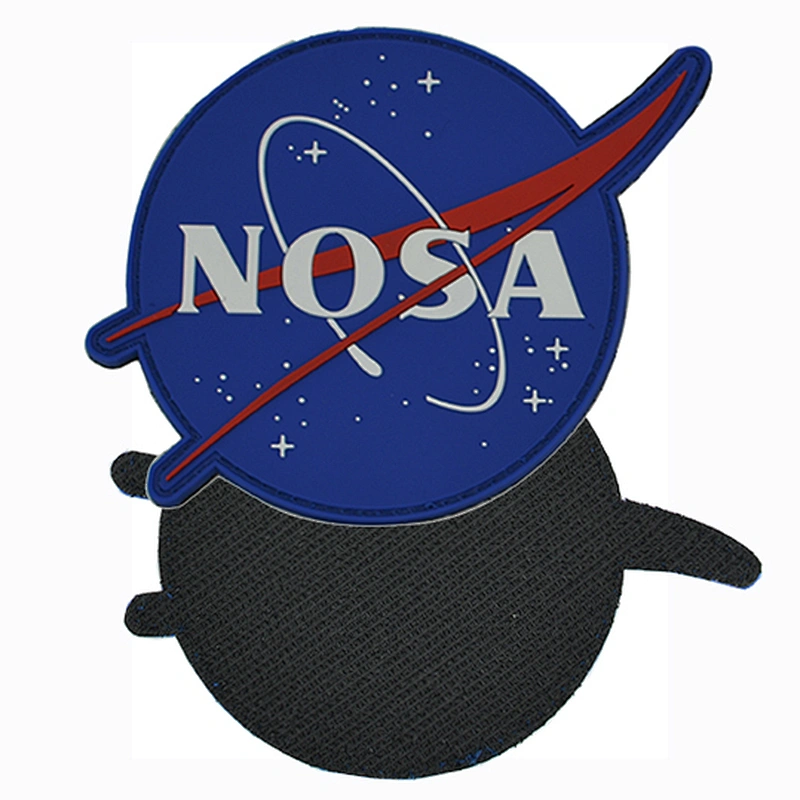 NOSA Stars Rubber No Minimum Clothes Morale Soft Logo Custom 2D PVC Patch
