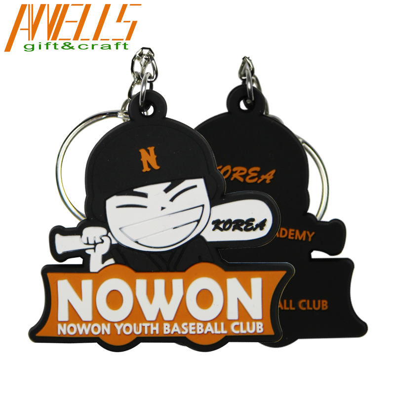 Custom Rubber 2D Soft Pvc Keychain,Plastic Customized Name Keychain Pvc Rubber Key Chain