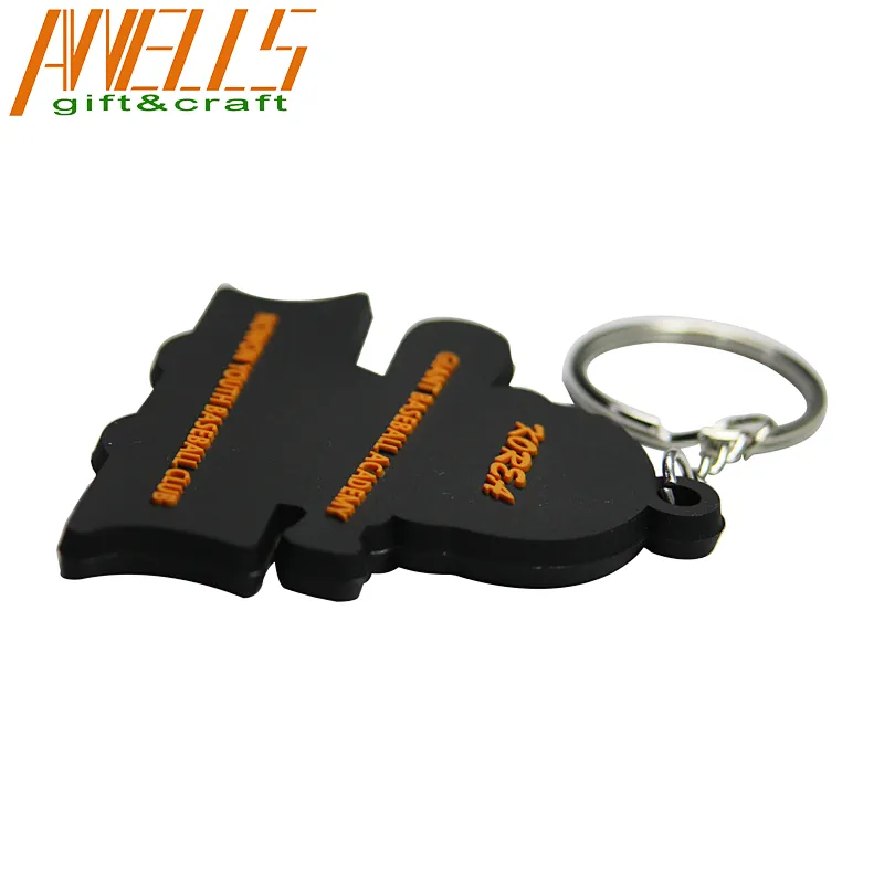 Custom Rubber 2D Soft Pvc Keychain,Plastic Customized Name Keychain Pvc Rubber Key Chain
