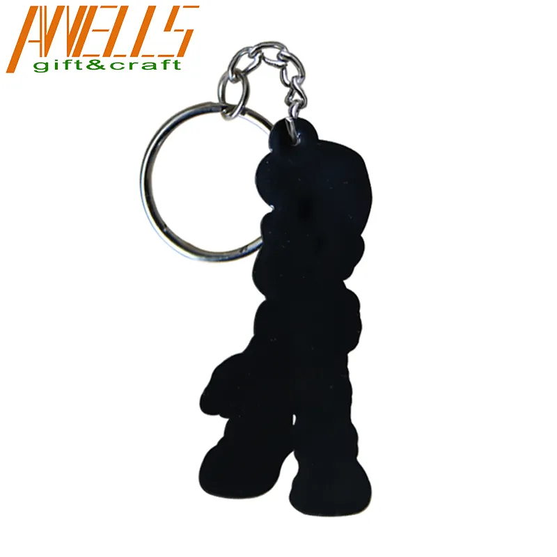 Manufacturing Flexible Customized 3D Soft PVC Keychain Promote Your Business