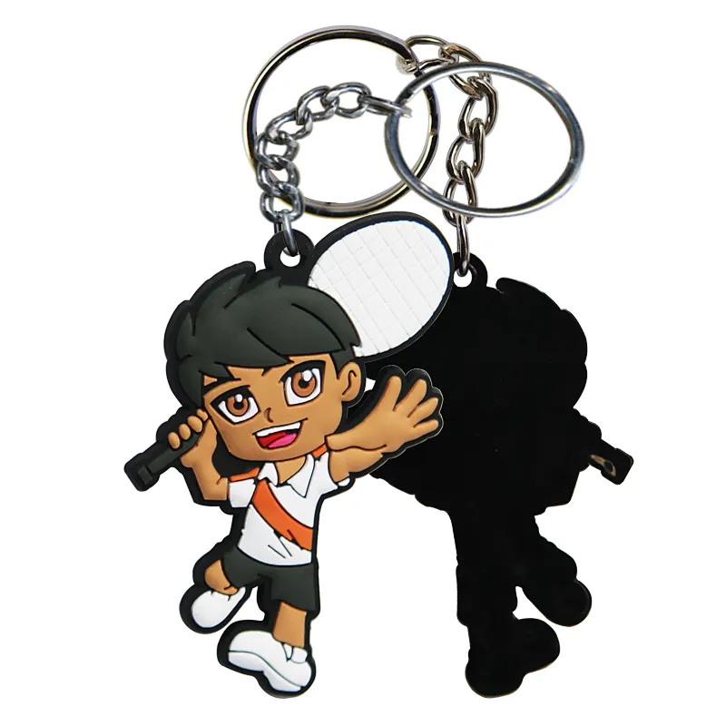 Manufacturing Flexible Customized 3D Soft PVC Keychain Promote Your Business