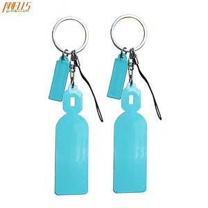 Wholesale Custom 2D PVC Rubber Keychain Zip puller Rubber Keychain
