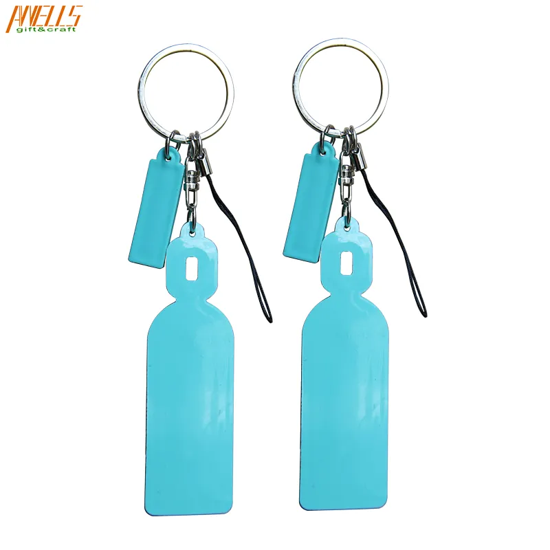 Wholesale Custom 2D PVC Rubber Keychain Zip puller Rubber Keychain