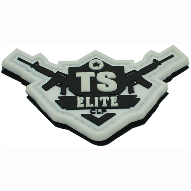 Custom 3d soft embossed brand logo PVC patches