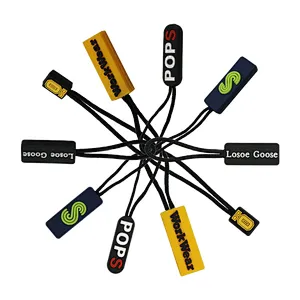 Custom 2d Silicone Zipper Puller PVC Zipper Slider Soft PVC Logo Zipper Puller