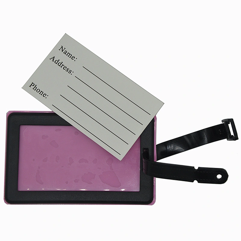 Soft plastic rubber luggage tag custom shaped personalized suitcase tags