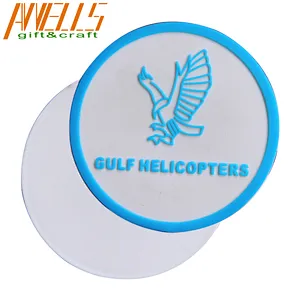 Eco-friendly Insulated Flexible Durable Non Slip Hot Pads PVC Cup Coasters Soft Rubber Cup Mat Drinks Absorbent for Wine Glass Tea Coffee
