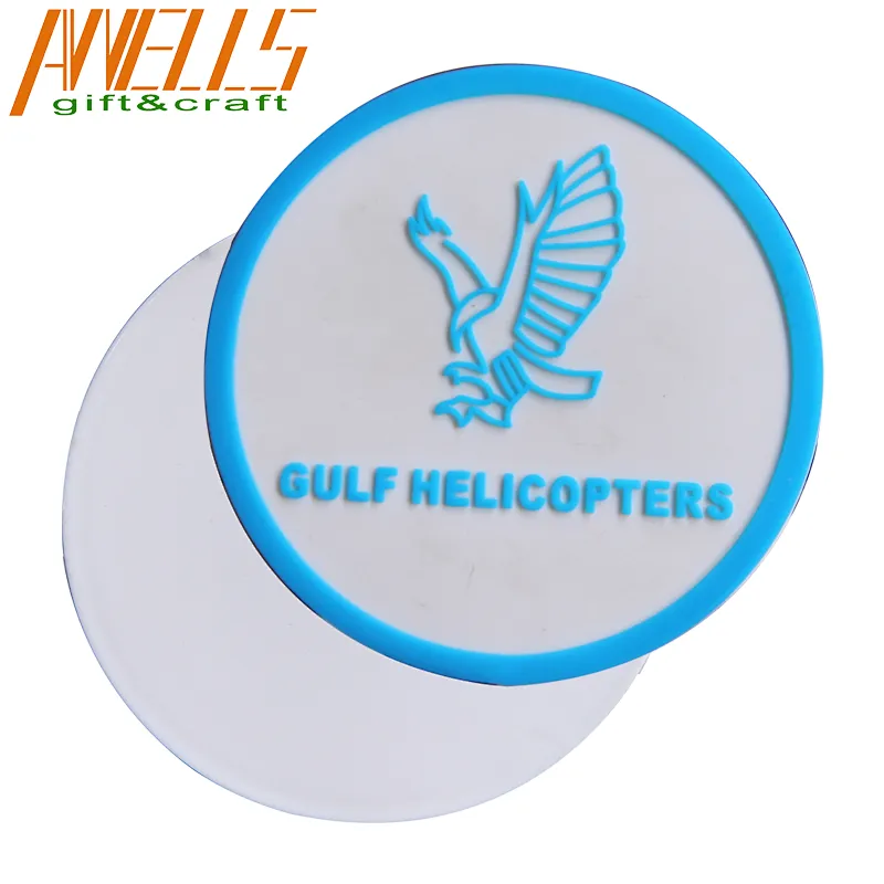 Eco-friendly Insulated Flexible Durable Non Slip Hot Pads PVC Cup Coasters Soft Rubber Cup Mat Drinks Absorbent for Wine Glass Tea Coffee