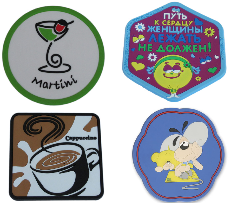 Funny Coasters Pretty Gift PVC Car Coasters for Cup Holders Drinks Absorbent Cute Car Auto Interior