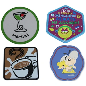 Funny Coasters Pretty Gift PVC Car Coasters for Cup Holders Drinks Absorbent Cute Car Auto Interior