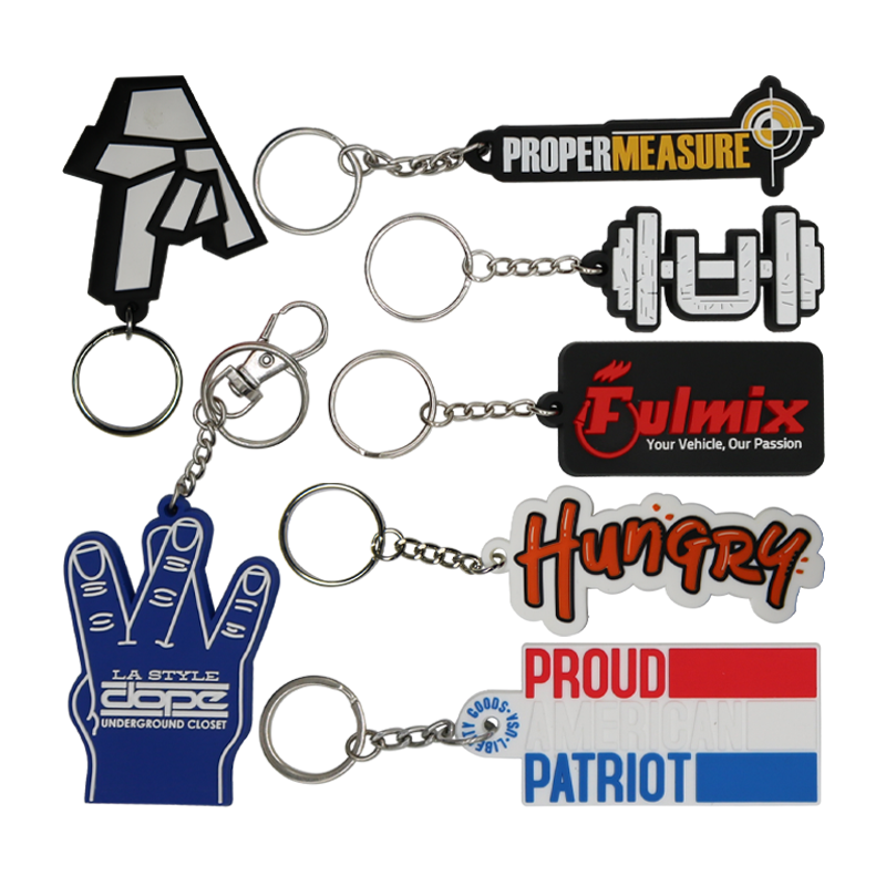 100% Brand New Plastic Soft PVC Keyring Key Ring Chain Fob Perfect Addition To Your Keys