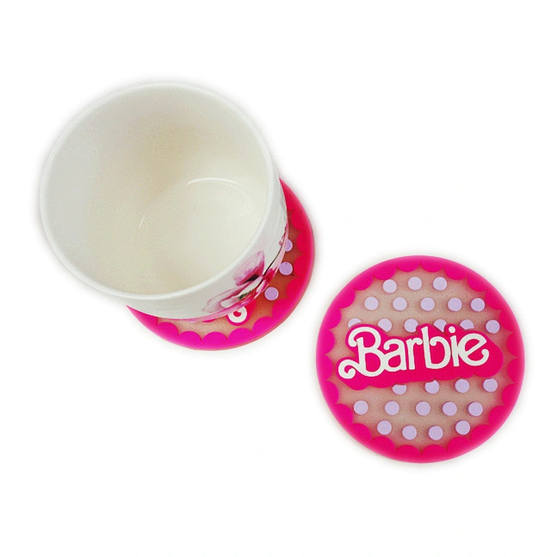 Round Silicone Cup Bar Beer Wine Rubber Coaster For Kitchen Dining Table