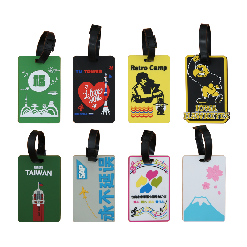 Travel Soft PVC Luggage Tags Travel Accessory PVC Suitcases ID Tags Business Card Holder For Travelling