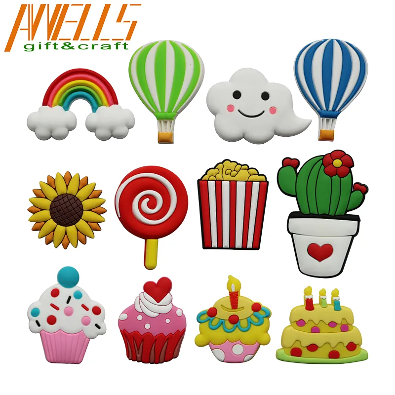 OEM Promotional Gift Cartoon Custom logo Refrigerator Magnet PVC competitive price Rubber 2D 3D Soft PVC Fridge Magnet