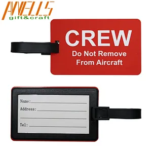 Airline PVC Luggage Tags For Travel Custom Luggage Tag