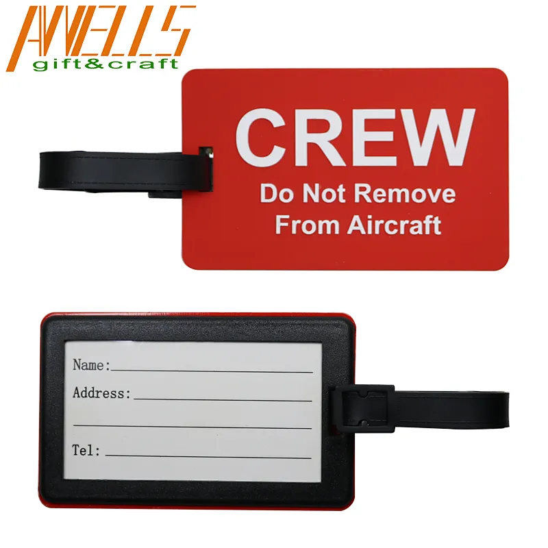 Airline PVC Luggage Tags For Travel Custom Luggage Tag
