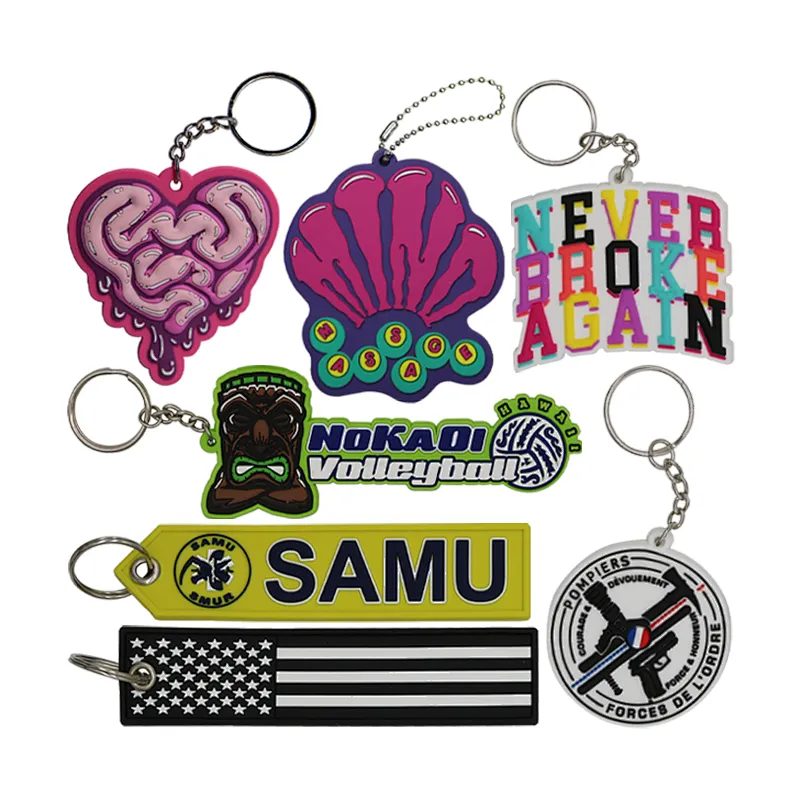Custom High Quality Hot Sales Custom Soft PVC Make Your Keychain