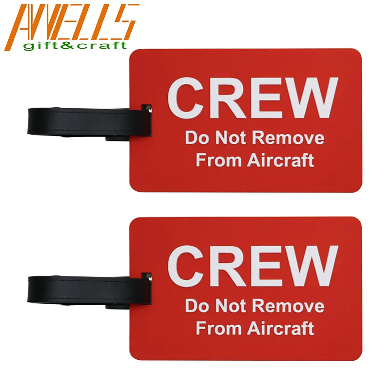 Personalization PVC Luggage Tag Case Label Name Address Phone Number For Attaching to Suitcases Backpacks and Duffle Bags