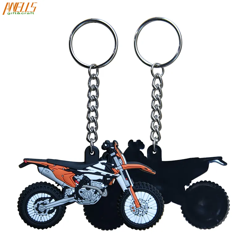 Motorcycle PVC Key Ring