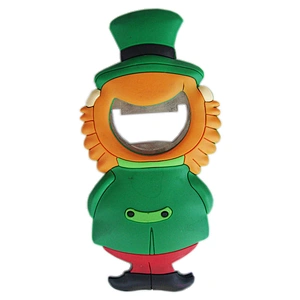 Novelty Brand New Design Cartoon 3D PVC Beer Magnetic Bottle Opener Funky Souvenir Gift
