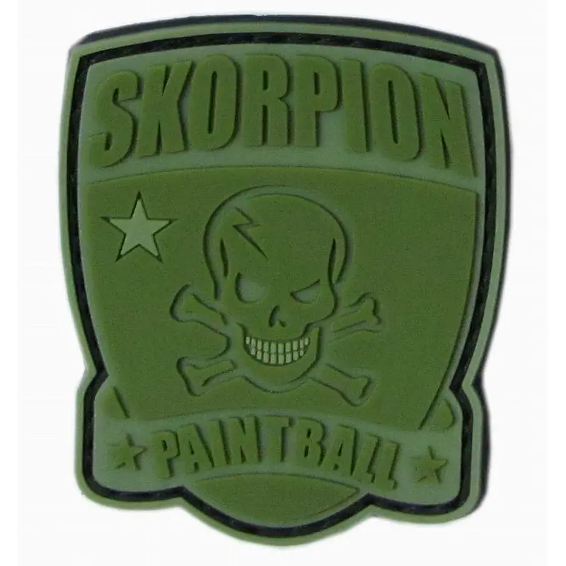 Hook and Loop Sew On PVC Rubber Label Customized Soft 2D PVC Patch
