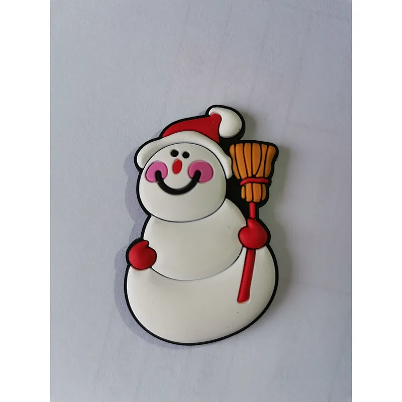 Promotional Gift Cartoon Christmas Soft PVC Fridge Magnet Decoration Cute Rubber Magnetic Refrigerator