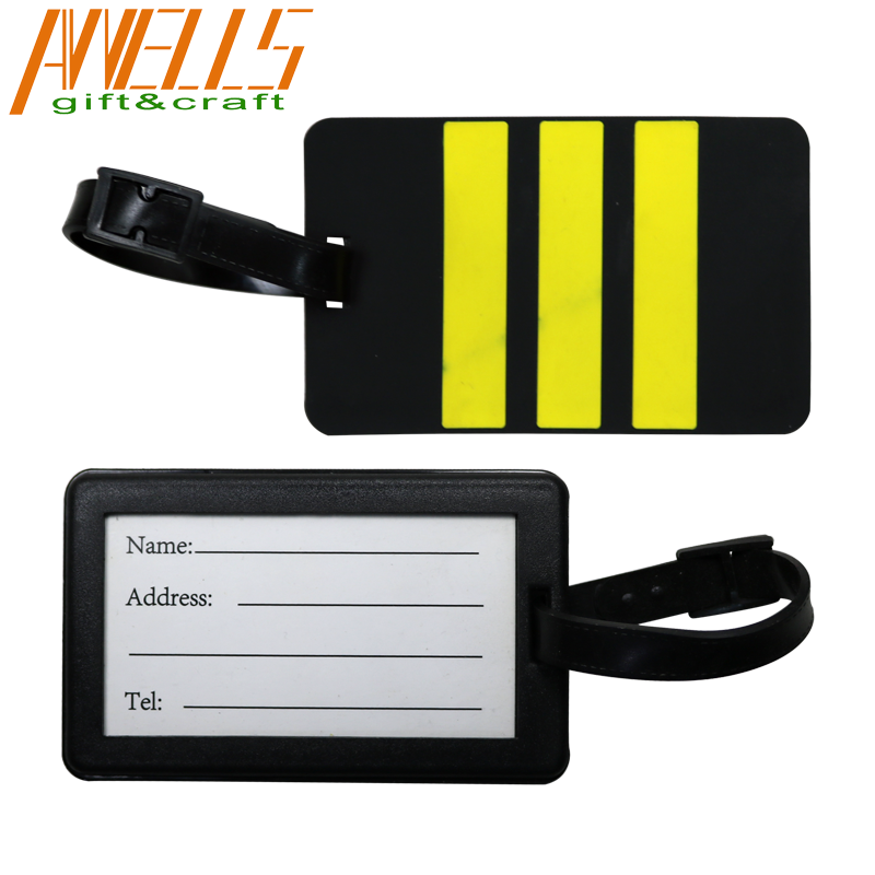 Custom Personality High Quality Silicone PVC Luggage Tag