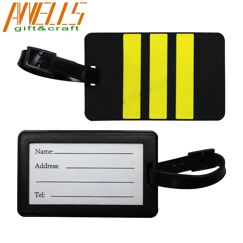 Custom Personality High Quality Silicone PVC Luggage Tag