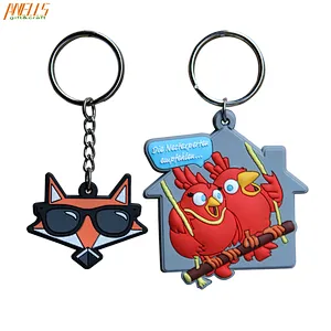Colorful Design For PVC Keychain Soft Custom Shaped
