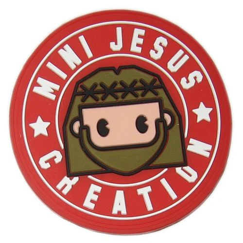 Custom PVC Label Vintage Name Tag Patch Iron on Sew-on for Work Shirt Uniform