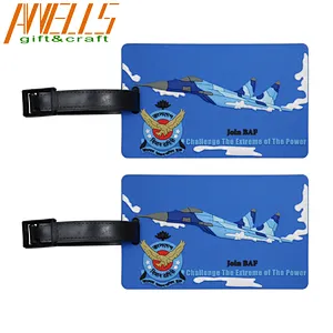 Plastic Custom PVC Luggage Tag Gifts Travel Luggage Suitcase Tags