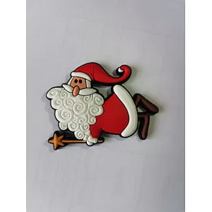 Promotional Gift Cartoon Christmas Soft PVC Fridge Magnet Decoration Cute Rubber Magnetic Refrigerator