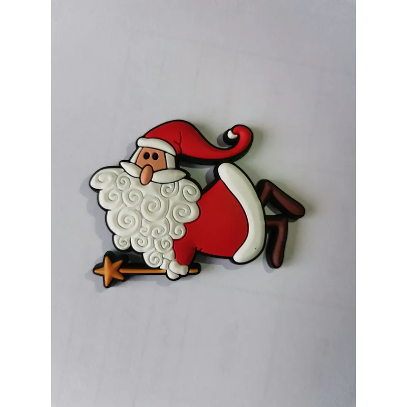 Promotional Gift Cartoon Christmas Soft PVC Fridge Magnet Decoration Cute Rubber Magnetic Refrigerator
