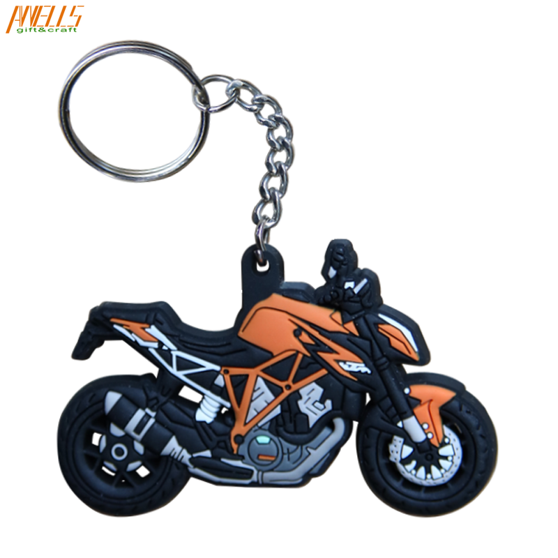 Motorcycle PVC Key Ring