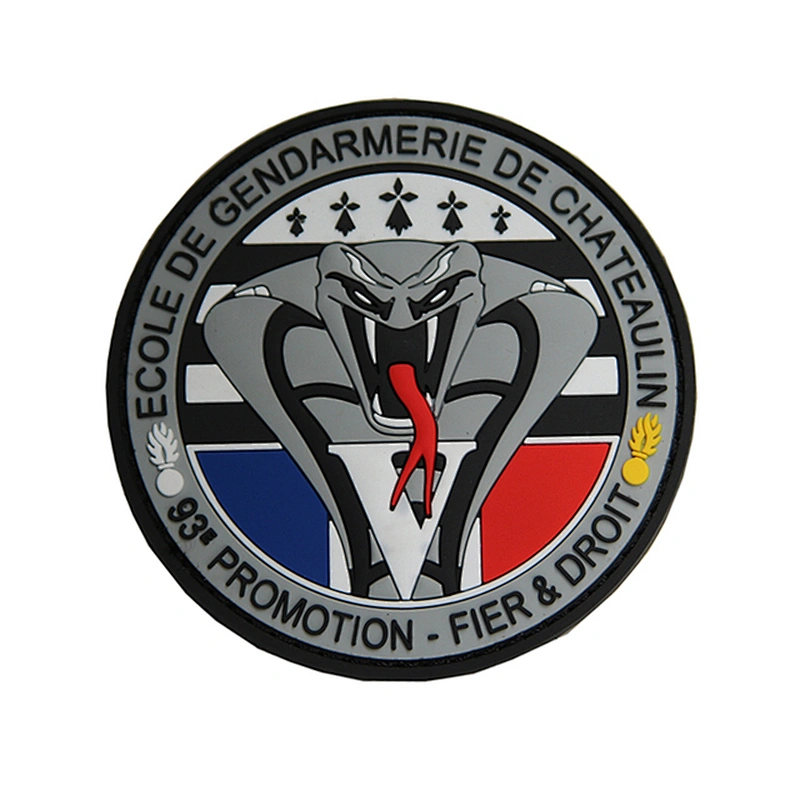 No Minimum Clothes Custom 3D PVC Patch Tactical Morale Soft Silicone Rubber Logo Badge Patches