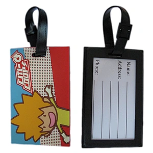 Wholesale Custom Travel Luggage tag silicone for bag suitcase name sticker
