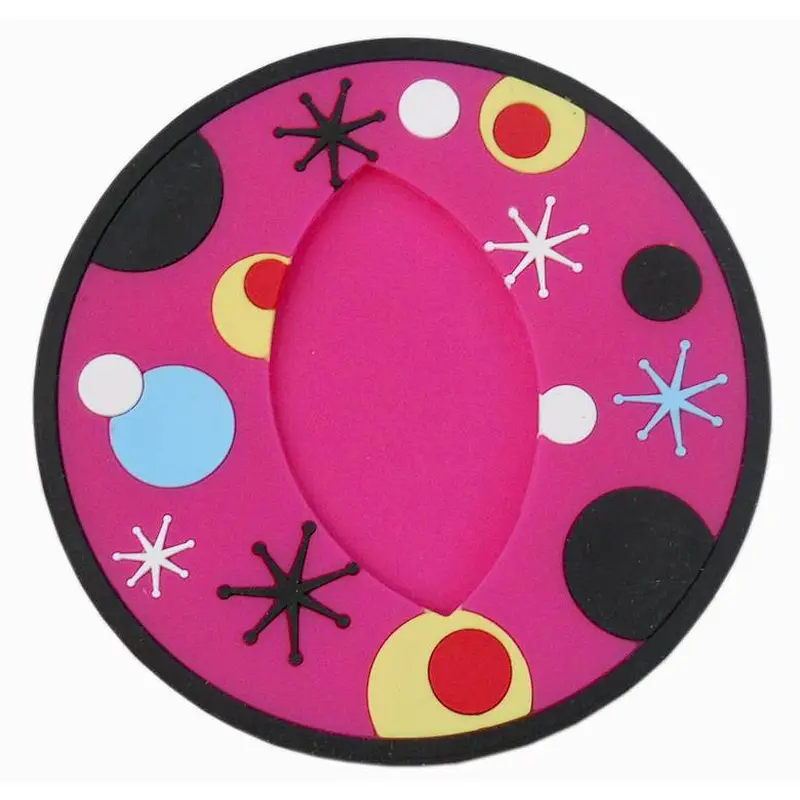 Round Silicone Cup Bar Beer Wine Rubber Coaster For Kitchen Dining Table