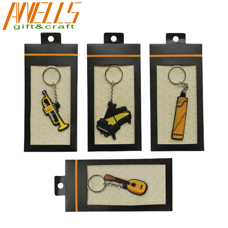 PVC Single-Sided Keychain Collectible Key Ring Bag Novelty Accessory Cartoon Pendant Fans Gift