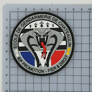 No Minimum Clothes Custom 3D PVC Patch Tactical Morale Soft Silicone Rubber Logo Badge Patches