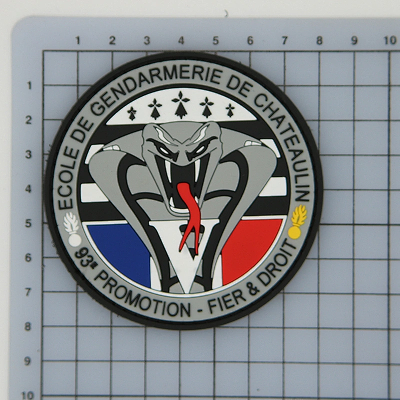 No Minimum Clothes Custom 3D PVC Patch Tactical Morale Soft Silicone Rubber Logo Badge Patches