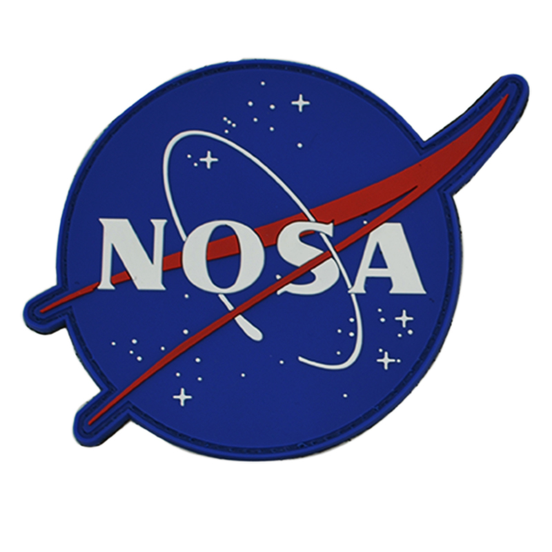 NOSA Stars Rubber No Minimum Clothes Morale Soft Logo Custom 2D PVC Patch