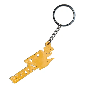 Custom Made Cute Promotional Rubber 2D PVC Keychain