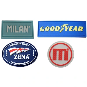 Custom PVC Label Vintage Name Tag Patch Iron on Sew-on for Work Shirt Uniform