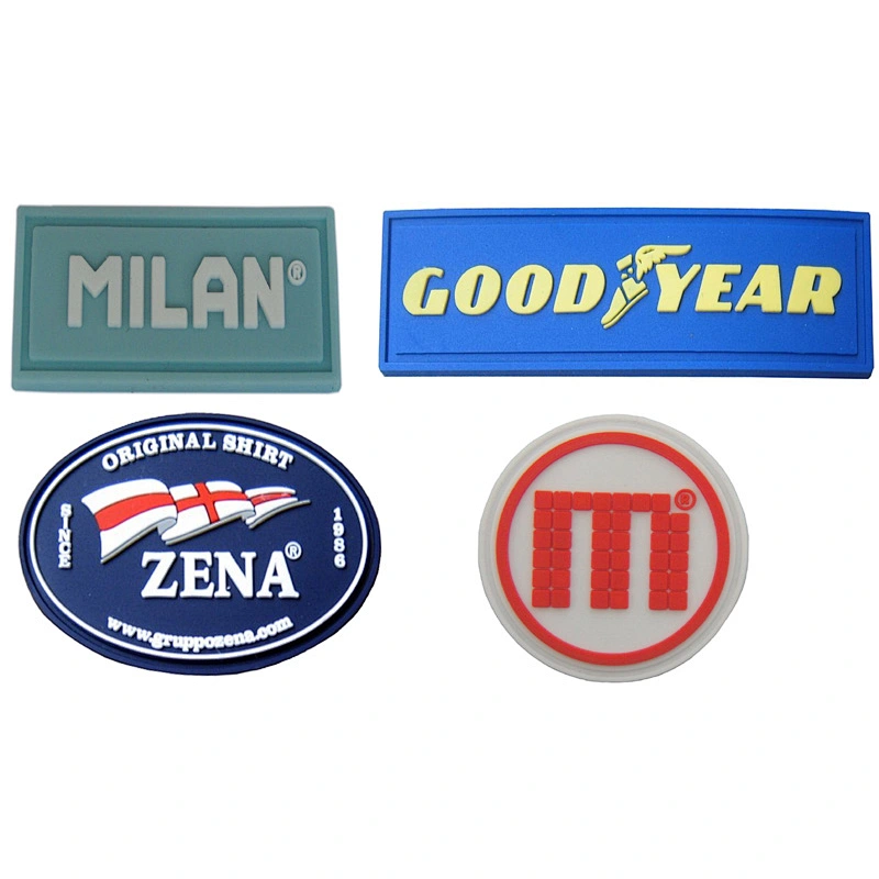 Custom PVC Label Vintage Name Tag Patch Iron on Sew-on for Work Shirt Uniform