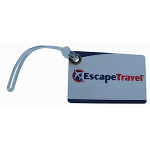 Customized Hard Plastic PVC Printed Logo Suitcase Bag Tags Travel Luggage Tag