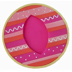 Round Silicone Cup Bar Beer Wine Rubber Coaster For Kitchen Dining Table