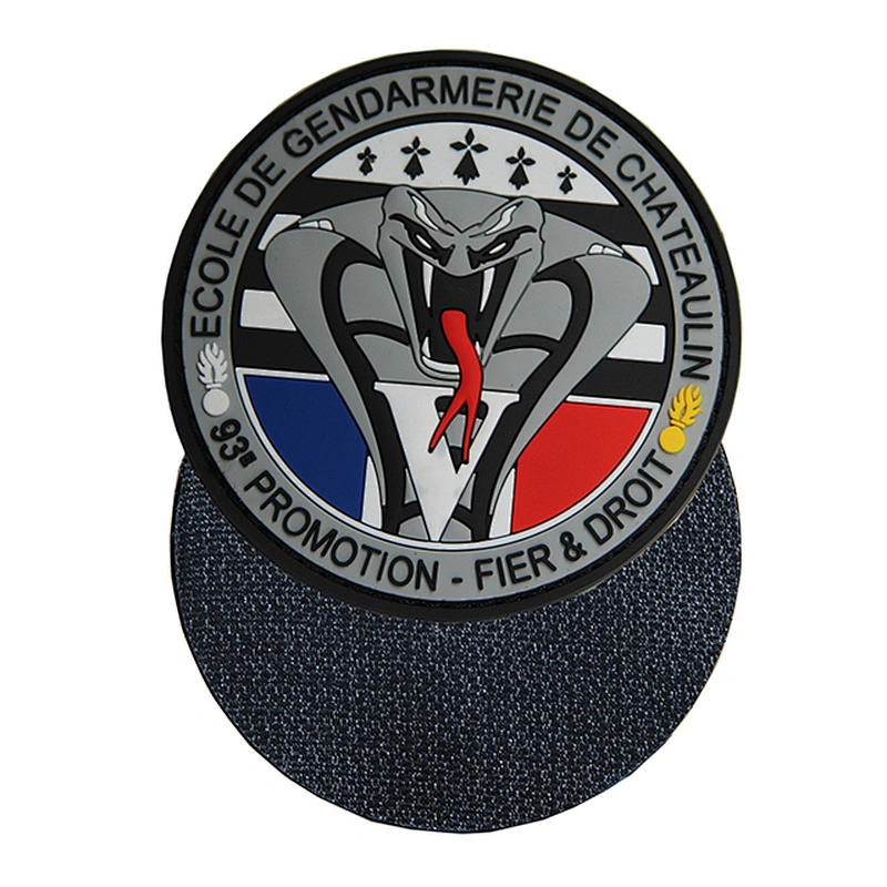 No Minimum Clothes Custom 3D PVC Patch Tactical Morale Soft Silicone Rubber Logo Badge Patches